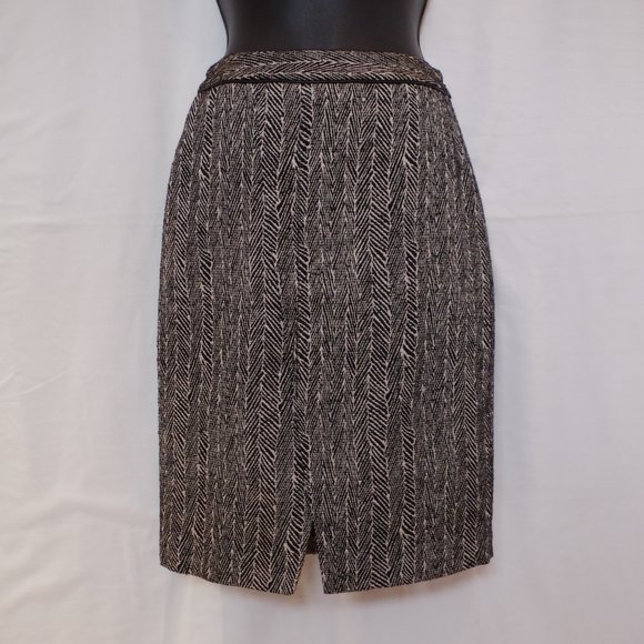Ports 1961 Wool/Silk Blend Textured Tweed Pencil Skirt- Sz. 0 - Picture 3 of 8